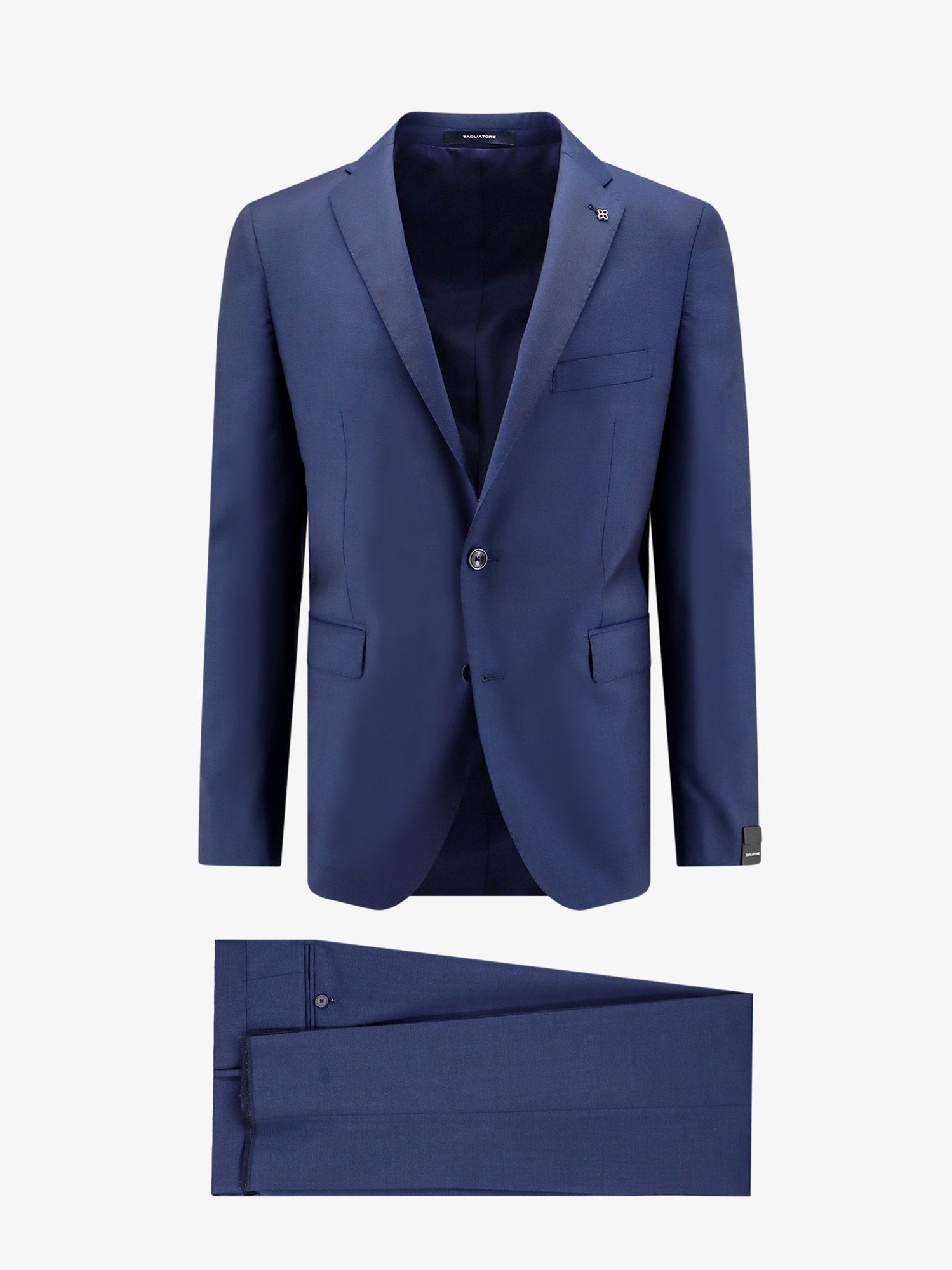 Tagliatore single-breasted virgin wool suit - Blue