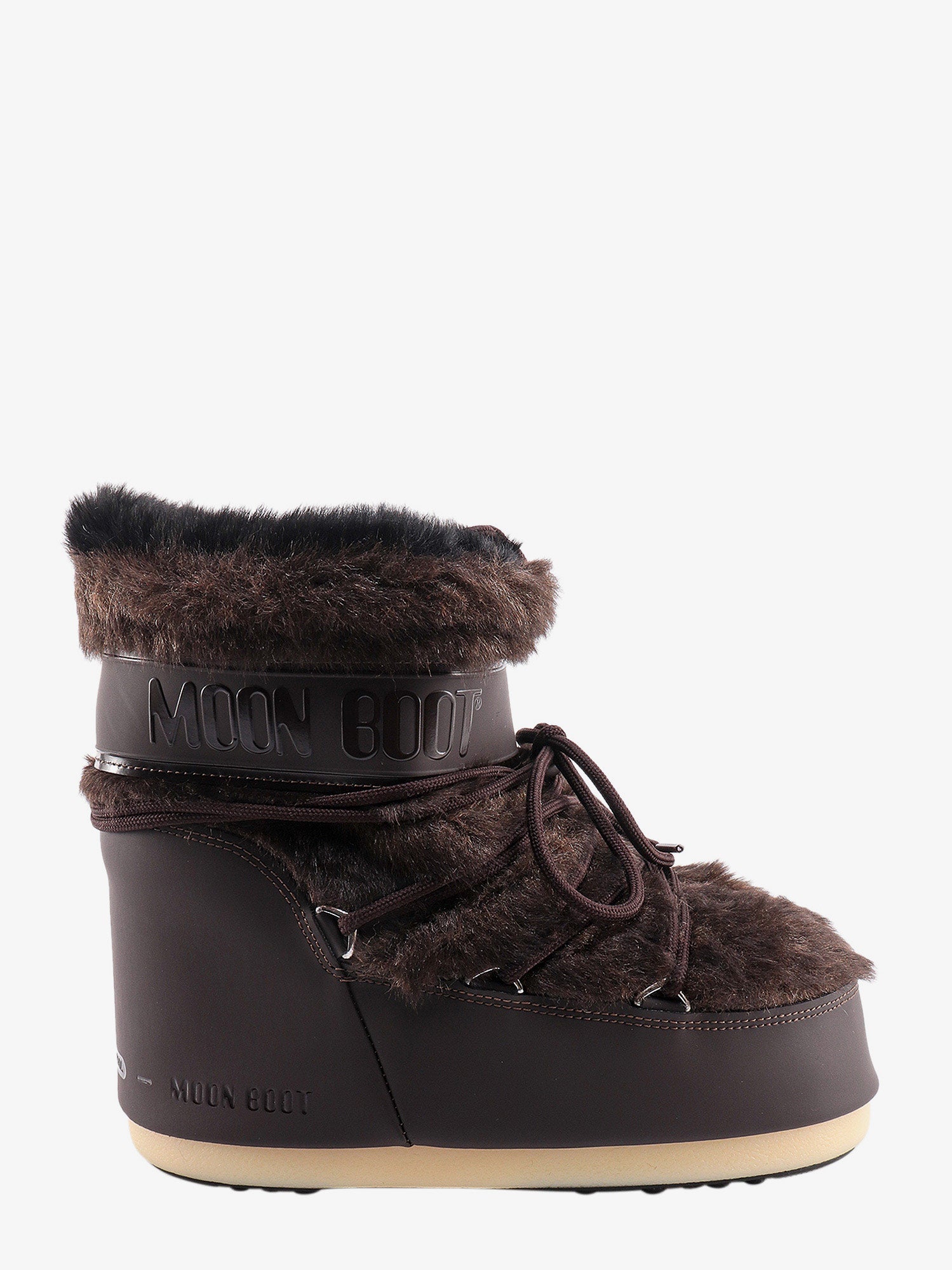 Moon Boot Black Faux Fur Classic, Footwear