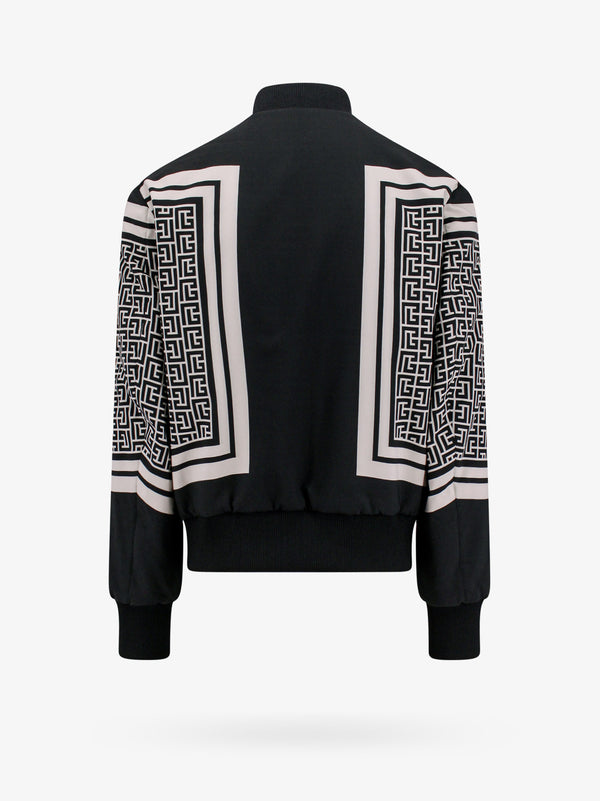 Balmain Men's Reversible Monogram Bomber Jacket - Black - Casual Jackets