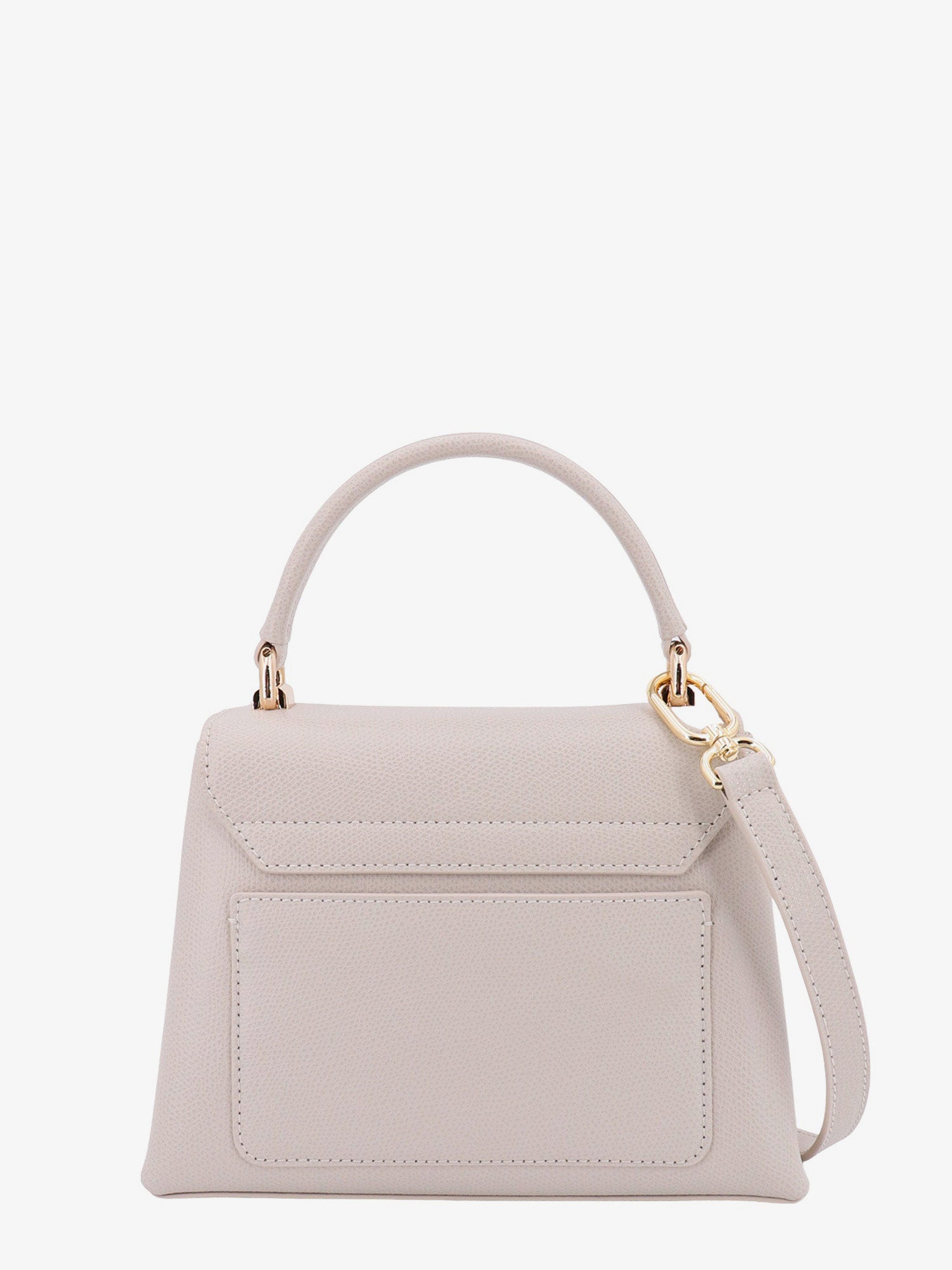 Iside Top handle mini bag - Pergamena White