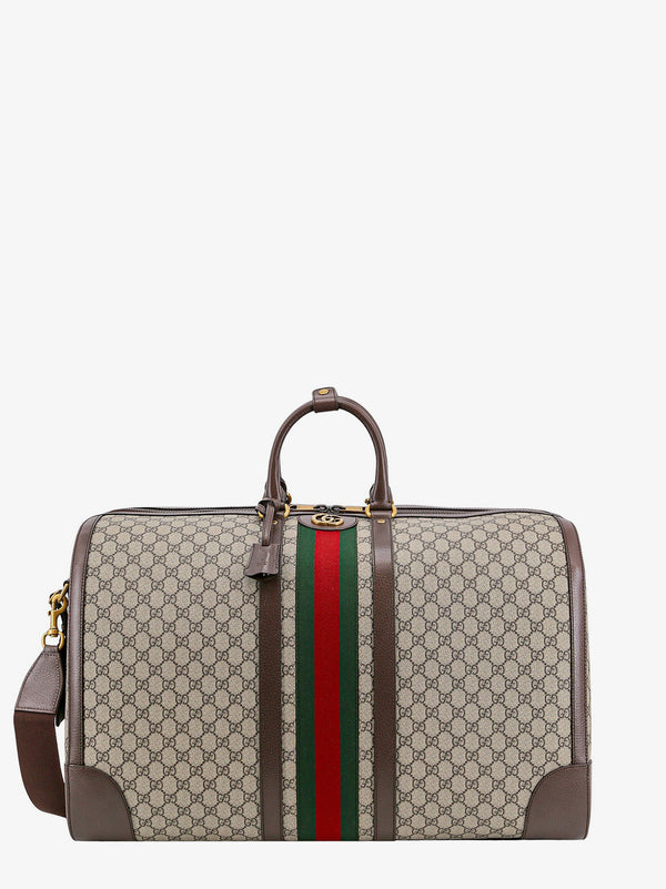 Gucci Savoy large duffle bag in dark blue leather